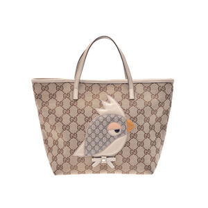 Gucci Handbag Papagallo Parrot Beige GG Canvas